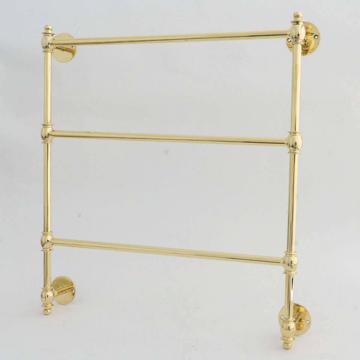 Unlacquered Solid Brass Towel Rack, 3-Tier Wall Mounted Towel Rail, Bathroom Towel Holder