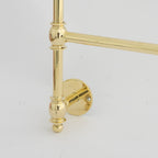 Unlacquered Solid Brass Towel Rack, 3-Tier Wall Mounted Towel Rail, Bathroom Towel Holder
