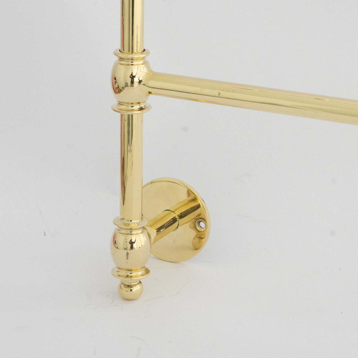 Unlacquered Solid Brass Towel Rack, 3-Tier Wall Mounted Towel Rail, Bathroom Towel Holder