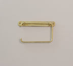 Solid Brass Toilet Paper Holder – Elegant Wall-Mounted Bathroom Holder