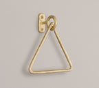 Triangle Brass Towel Rack – Wall-Mounted Holder