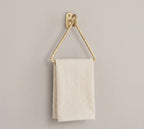 Triangle Brass Towel Rack – Wall-Mounted Holder