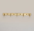 Linear Brass Wall Hook, Minimalist Wall Mounted Coat Hook, Modern Brass Hook