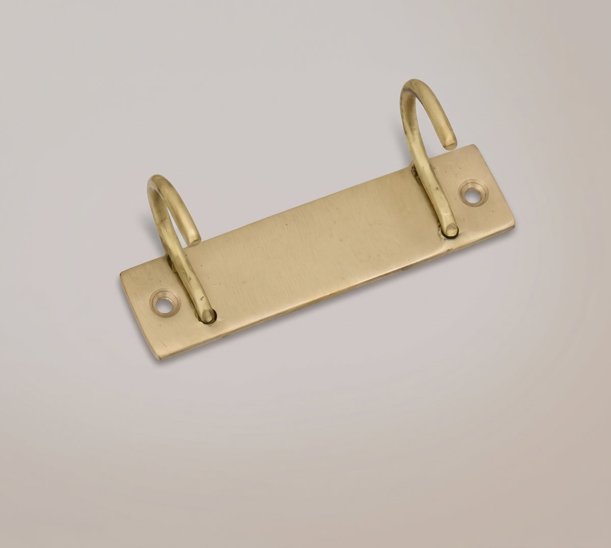 Linear Brass Wall Hook, Minimalist Wall Mounted Coat Hook, Modern Brass Hook