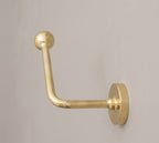 Solid Brass Wall-Mounted Toilet Paper Holder, Minimalist Brass Bathroom Hardware