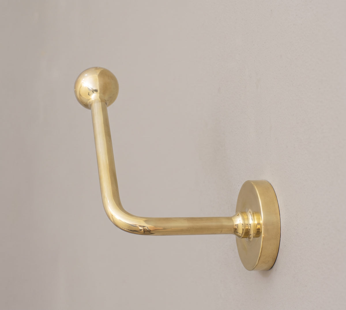 Solid Brass Wall-Mounted Toilet Paper Holder, Minimalist Brass Bathroom Hardware