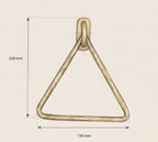 Triangle Brass Towel Rack – Wall-Mounted Holder
