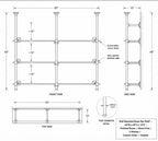 Solid Brass Bathroom Shelf with Glass Shelves, French Bistro, Two-Column Design