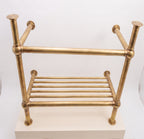 Solid Brass Console Sink Legs, Freestanding Bathroom Sink Base, Wall Supported Vanity Frame