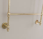 Unlacquered Solid Brass Towel Rack, 3-Tier Wall Mounted Towel Rail, Bathroom Towel Holder