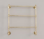 Unlacquered Solid Brass Towel Rack, 3-Tier Wall Mounted Towel Rail, Bathroom Towel Holder