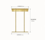 Solid Brass Wall Mounted Rail Holder, Double Rod Rail Support, Brass Rail Bracket