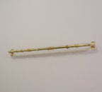 Solid Brass Curtain Rod with Rings, Wall Mounted Drapery Rod, Brass Curtain Hardware