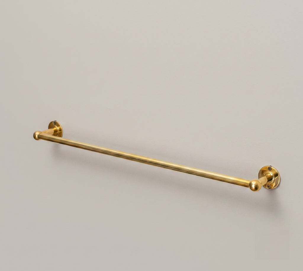 Solid Brass Towel Rail, Wall Mounted Bathroom Towel Bar, Brass Towel Holder